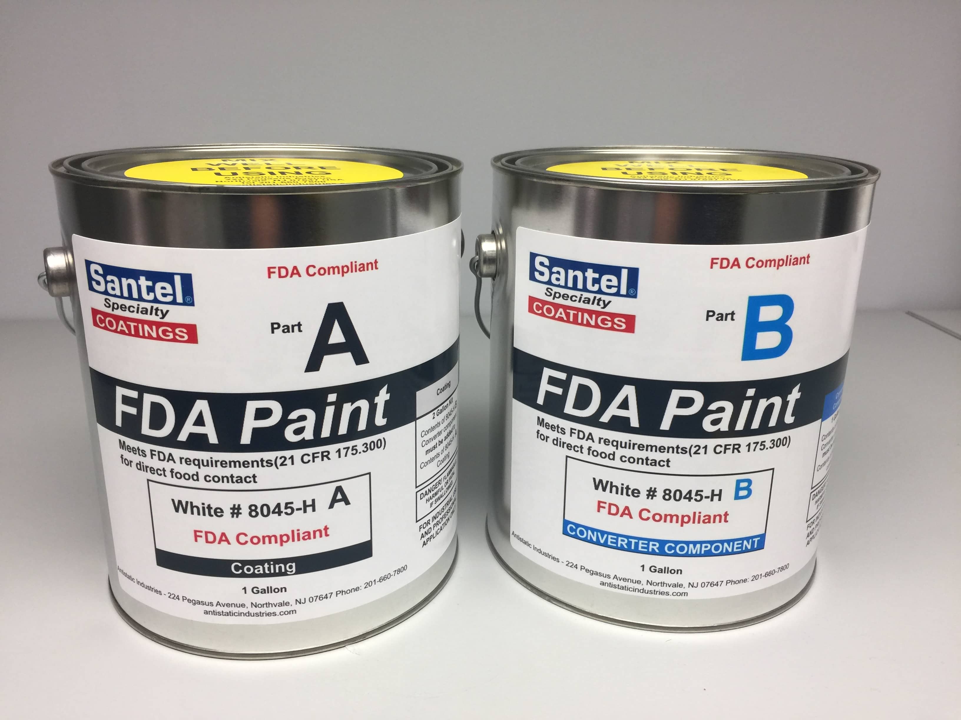 Commercial Water-Based Acrylic High Gloss White Metal Paint USDA FDA